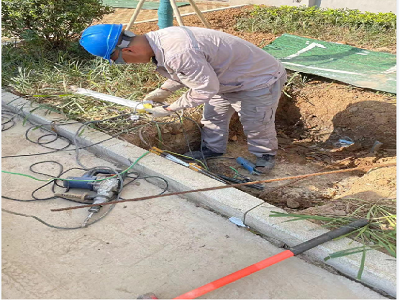 馬鞍山九華東路二期電力工井，保護(hù)管工程